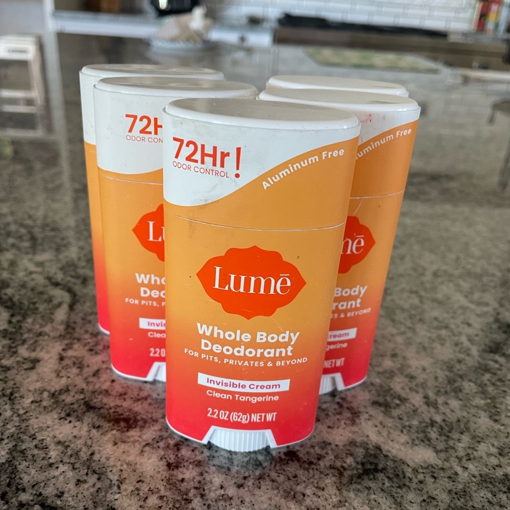 New, sealed Lume Deodorant Clean Tangerine 5 2.2 oz